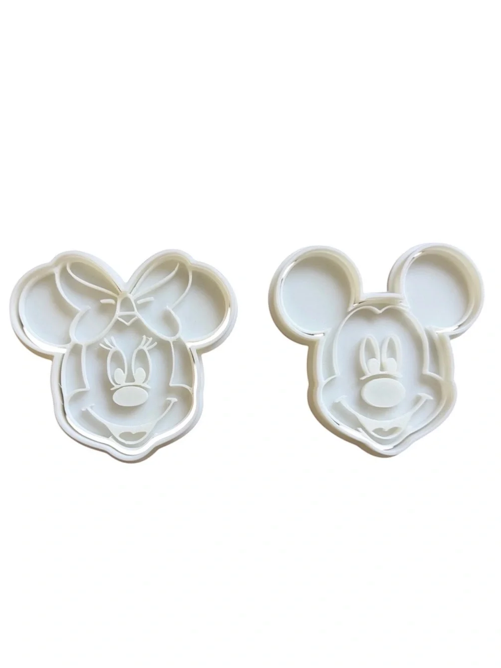 Disney Mickey & Minnie Mouse Cookie Cutters & Stamps Kitchen Bakeware 3D Printed